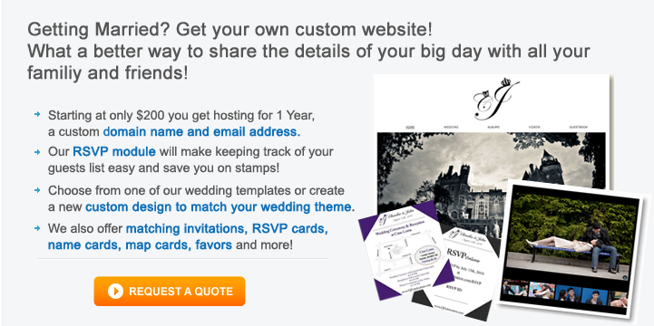 wedding website design
